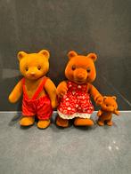 Sylvanian Family beertjes Vintage, Ophalen, Zo goed als nieuw, Stoffen beer, Overige merken