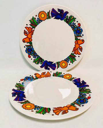 Villeroy en Boch - 2 Acapulco bordjes *vintage*design* beschikbaar voor biedingen