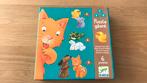 Djeco puzzel 4-6-9 stukjes huisdieren, Ophalen of Verzenden, Minder dan 10 stukjes, Gebruikt, 2 tot 4 jaar