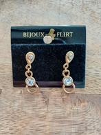Goudkleurige Oorbellen - Bijoux Flirt, Met kristal, Overige materialen, Hangers, Ophalen of Verzenden