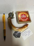 Zeldzame Wild Zwijn Tand +-1920 in Brons, Ophalen of Verzenden