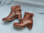Shabbies Amsterdam Cognac Croco Enkellaarsjes, Lage of Enkellaarzen, Ophalen of Verzenden, Gedragen, Bruin