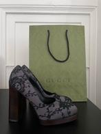 Originele GUCCI Plateau Pumps 37 Lila Zwart, Pumps, Zwart, Ophalen of Verzenden, Zo goed als nieuw