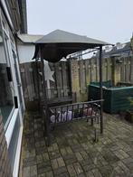 Tuintafel bankje, Ophalen, Gebruikt, Rechthoekig, Metaal