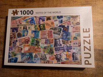 Rebo legpuzzel 1000 stukjes - biljetten van de wereld beschikbaar voor biedingen