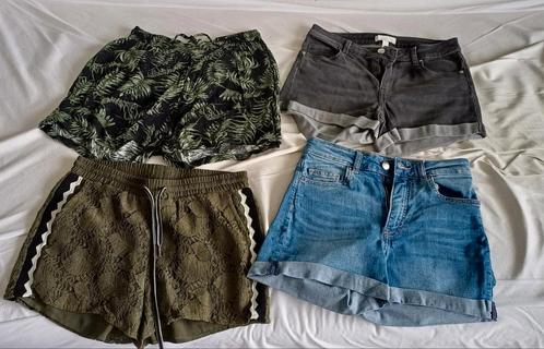 4x korte broek, H&M en Shoeby, maat 34/36, Kleding | Dames, Broeken en Pantalons, Gedragen, Maat 34 (XS) of kleiner, Zwart, Kort