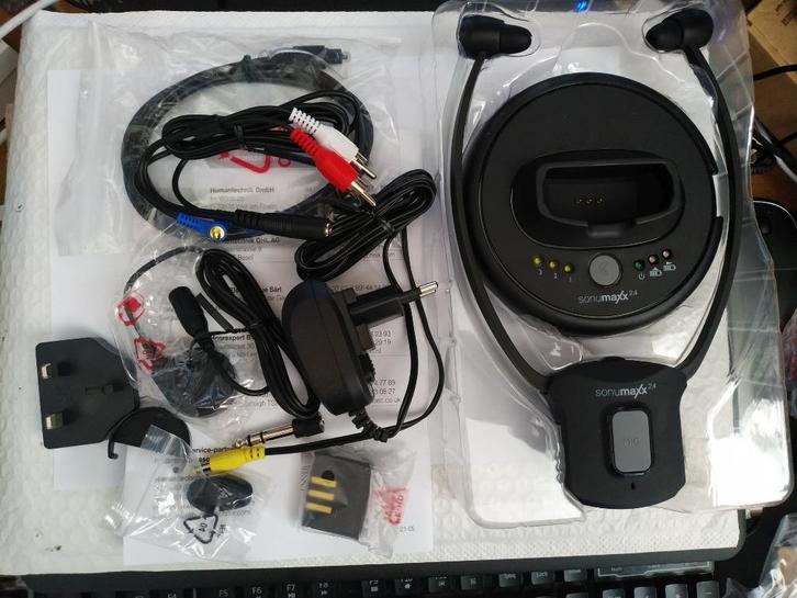 Sonumaxx 2.4 NXT GHz kinbeugel set, Audio, Tv en Foto, Koptelefoons, Zo goed als nieuw, Overige merken, Draadloos, Ophalen of Verzenden