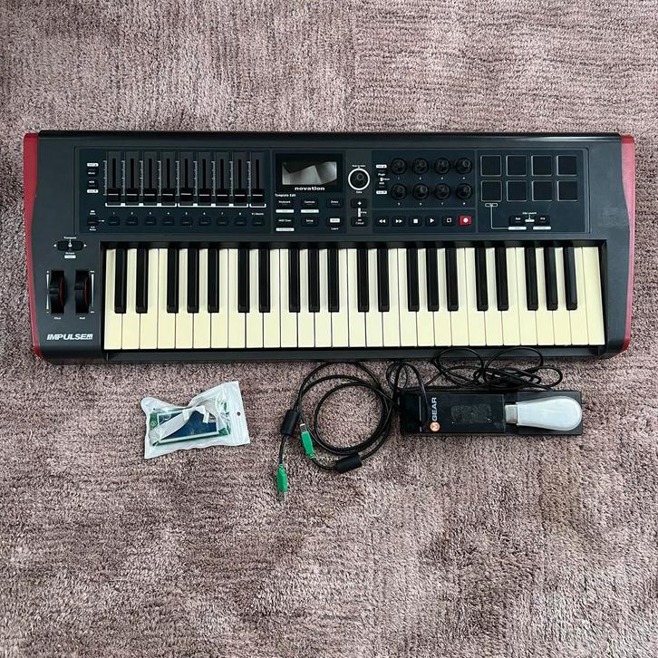 Novation Impulse 49 MIDI Keyboard Controller, Muziek en Instrumenten, Keyboards, Gebruikt, 49 toetsen, Overige merken, Aanslaggevoelig