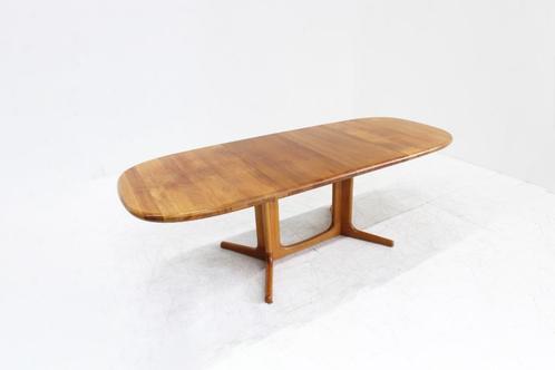 Vintage Glostrup deense ovalen uitschuifbare eettafel tafel, Huis en Inrichting, Tafels | Eettafels, Zo goed als nieuw, 50 tot 100 cm