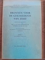 Hinsbergen - Bronnen geschiedenis Zeist Deel 1 Afl. 1,2,3,4, Ophalen of Verzenden, 20e eeuw of later, Gelezen