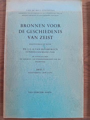 Hinsbergen - Bronnen geschiedenis Zeist Deel 1 Afl. 1,2,3,4 beschikbaar voor biedingen
