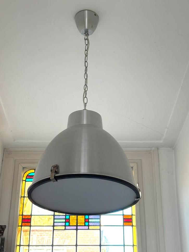 Industriële Lampen - 3 Stuks, Huis en Inrichting, Lampen | Hanglampen, Zo goed als nieuw, Minder dan 50 cm, Metaal, Ophalen