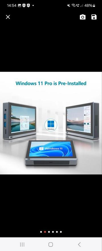 Windows 10/11 micro pc tablet