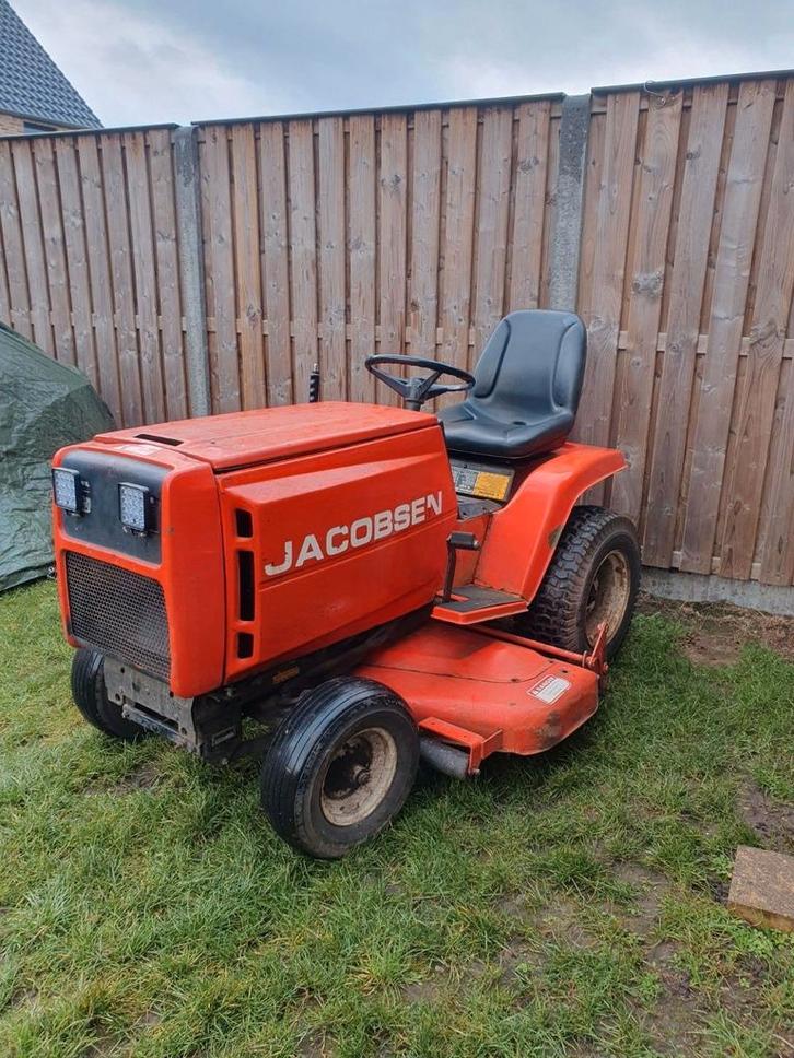 Zitmaaier/mini tractor Jacobsen Homelite, Tuin en Terras, Zitmaaiers, Zo goed als nieuw, 120 cm of meer, Elektrische starter, Mulchfunctie