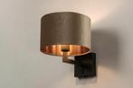 wandlamp zwart taupe champagne koper bed bank fluweel lamp, Huis en Inrichting, Lampen | Wandlampen, Ophalen of Verzenden, Nieuw