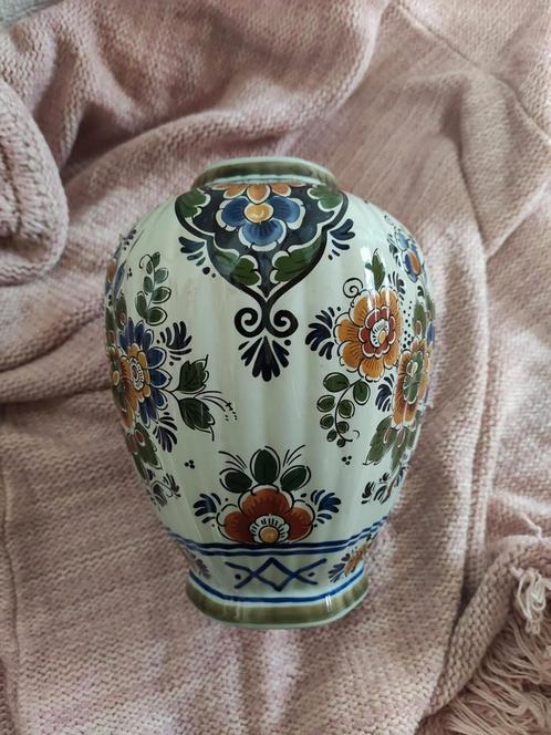 Vaas Delft polychroom Hollands handwerk. WD-18., Antiek en Kunst, Antiek | Vazen, Ophalen of Verzenden