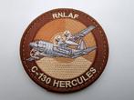 Patch RNLAF 336 SQN C-130 Hercules desert uitvoering, Verzamelen, Verzenden, Luchtmacht, Nederland, Embleem of Badge