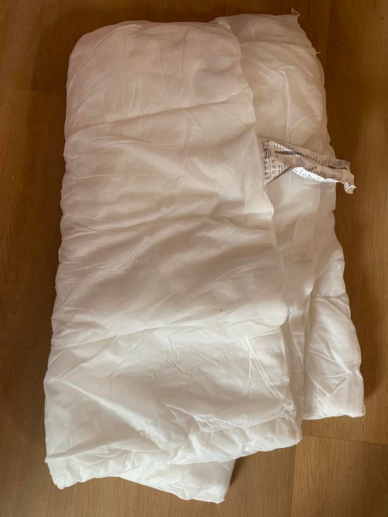 IKEA Mysa Gräs zomerdekbed (200x220cm), Huis en Inrichting, Slaapkamer | Beddengoed, Ophalen, Gebruikt, Wit, Tweepersoons