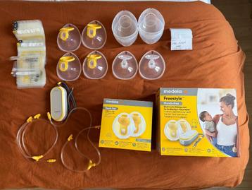 Medela Handsfree dubbele borstkolf met extra collection cups beschikbaar voor biedingen