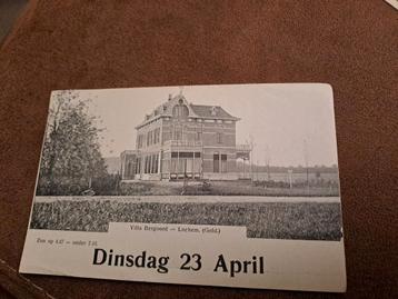 Villa Bergoord Lochem kalenderkaartje uit 1912 beschikbaar voor biedingen