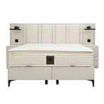Boxspring Sierra by TAM INTERIORS, Japandi, Crème, Ophalen of Verzenden, 200 cm