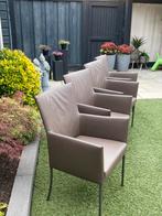 Bert plantagie Eetkamerstoelen type Arc, Huis en Inrichting, Ophalen, Zo goed als nieuw, Grijs, Vijf, Zes of meer stoelen