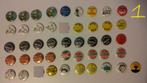 Jaren 80 vintage buttons smiley peace mad vrede playboy, Verzenden, Gebruikt