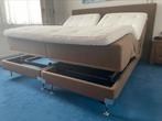 Swiss sense split boxspring 180x210, Ophalen, Bruin, 210 cm, Tweepersoons