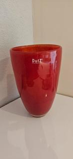 Dutz vaas rood, Ophalen of Verzenden, Minder dan 50 cm, Rood, Glas