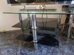 glazen tv tafel, Ophalen, Minder dan 50 cm, 50 tot 100 cm, Zo goed als nieuw