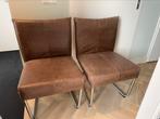 Leren eetkamerstoelen (2 stuks), Ophalen, Zo goed als nieuw, Vijf, Zes of meer stoelen