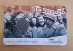 Zinken 1 cent 1941-1944 in coincard - 75 jaar bevrijding, Ophalen of Verzenden, Koningin Wilhelmina, 1 cent, Losse munt