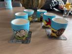 Texxxel , kees de waal 6 bekers / mok, Huis en Inrichting, Keuken | Servies, Ophalen of Verzenden, Zo goed als nieuw, Overige stijlen