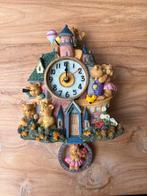 Prachtige Vintage Beren Wandklok, Ophalen of Verzenden, Zo goed als nieuw, Analoog, Wandklok