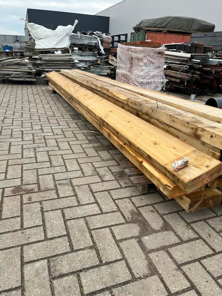 Vuren balken 20cmx7,5cmx470cm, Tuin en Terras, Palen, Balken en Planken, Ophalen, 250 cm of meer, Balken