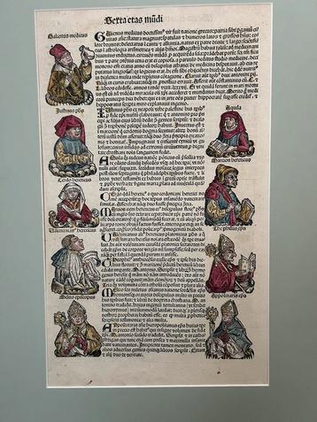 Pagina uit de Neurenbergse Kroniek 1493 Serta etas Mundi