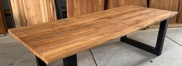 Boomstam bladen oud teak 200 en 260cm B keus beschikbaar voor biedingen