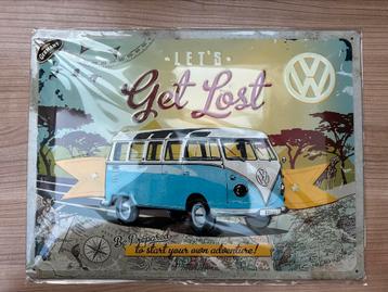 Volkswagen spijlbus Transporter camper wandbord reclamebord beschikbaar voor biedingen