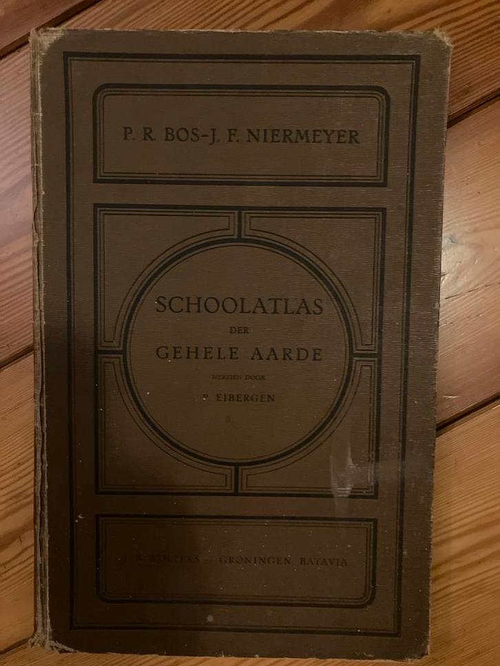 Bos-Niermeyer Schoolatlas 1939, Boeken, Atlassen en Landkaarten, Gelezen, Bosatlas, Wereld, 1800 tot 2000, Ophalen of Verzenden