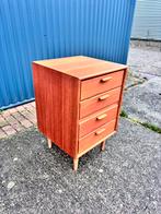 Vintage ladekast teak deens, Huis en Inrichting, Ophalen, 50 tot 100 cm, Zo goed als nieuw, X
