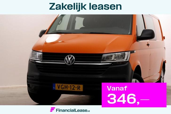 Volkswagen Transporter T6.1 2.0 TDI 110pk Lang D.C. Airco/Cr, Auto's, Bestelauto's, Bedrijf, Lease, Financial lease, ABS, Airbags