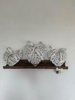 Decoratieve Harten Riviera Maison met wandplank rattan nieuw, Ophalen of Verzenden, Nieuw