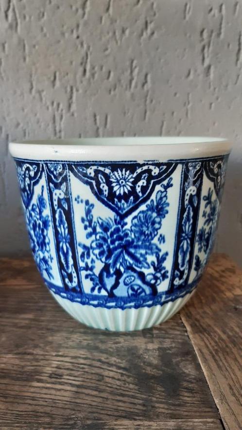 Vintage bloempot van Delfts Royal Sphinx Holland - gemerkt, Tuin en Terras, Bloempotten, Zo goed als nieuw, Aardewerk, Binnen