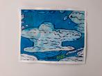 Abstract Schilderij - Blauw en Wit, Antiek en Kunst, Kunst | Schilderijen | Modern, Ophalen of Verzenden