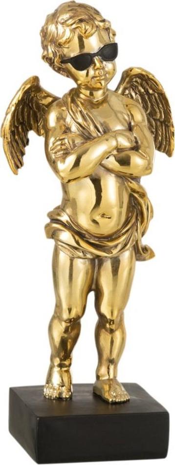 J-line - Engel met zonnebril - Goud beeld - 9x11.5x29cm beschikbaar voor biedingen