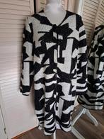 Prachtig warm gebreid wollen vest trui zwart wit patroon, Zwart, Maat 46/48 (XL) of groter, Ophalen of Verzenden, Zo goed als nieuw