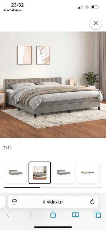 Bed 2 persoons box 203 x 200 beschikbaar voor biedingen