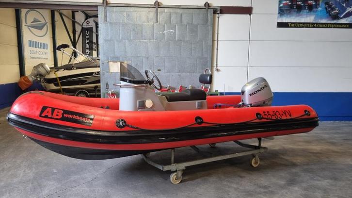 Caribe Workboats 4800 hypalon met Honda BF40D (bj 2017), Watersport en Boten, Rubberboten, Gebruikt, Overige merken, Minder dan 70 pk
