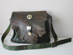 Elammouri Handgemaakte leren bohemian tas, Ophalen of Verzenden, Zo goed als nieuw, Groen, Schoudertasje