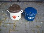 2 x weckketel emaillen, Huis en Inrichting, Ophalen of Verzenden